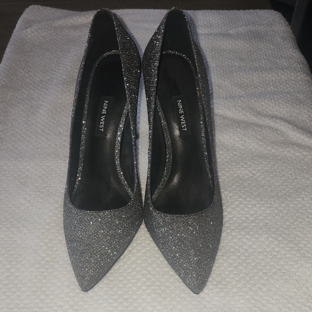 Nine West Women's Sparkling Heels - Silver